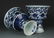 PAIR OF BLUE AND WHITE LOTUS HIGH STEM BOWLS - 6