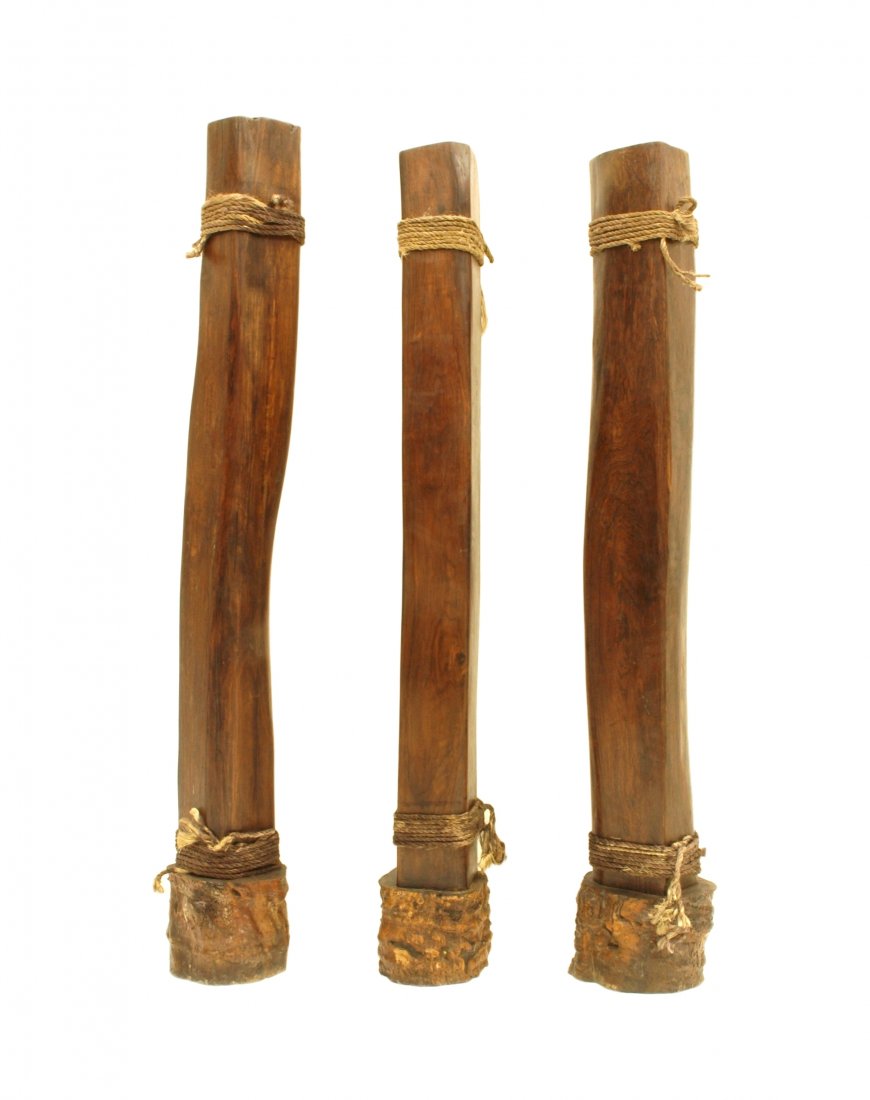 SET OF 3 PCS RARE LARGE HUANGHUALI COLUMNS (1 of 6)