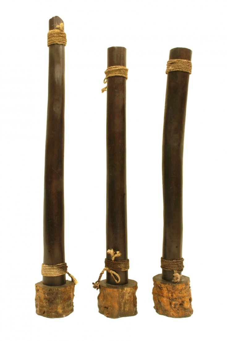 SET OF 3 PCS RARE LARGE ZITAN COLUMNS (1 of 6)