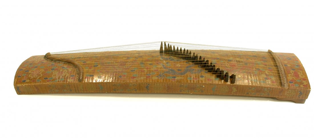 ANTIQUE LACQUERED CHINESE MUSICAL INSTRUMENT (1 of 8)
