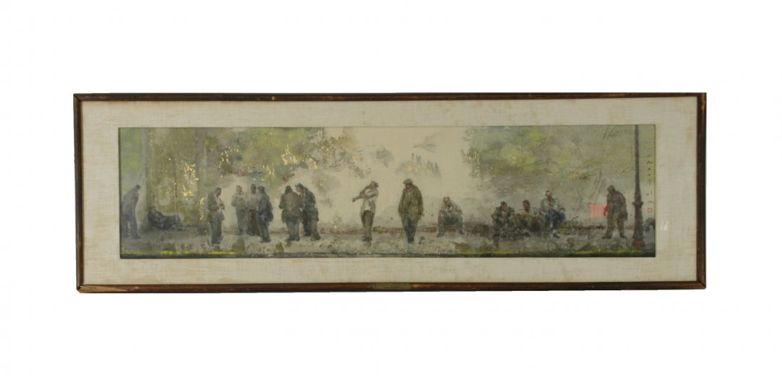 CHENCHI WATERCOLOR PAINTING "DRINKING & DRINKING" C. (1 of 10)