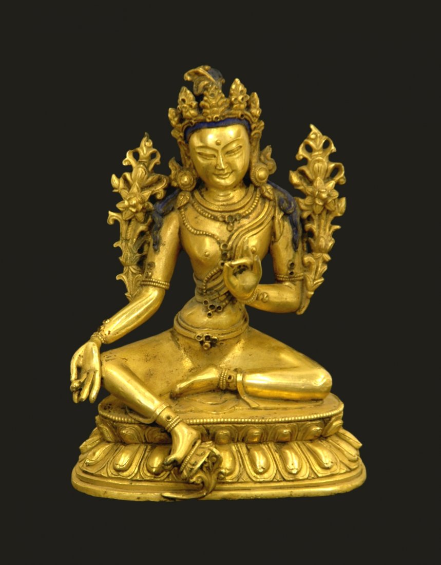 FINE MING GILT BRONZE BUDDHA (1 of 10)