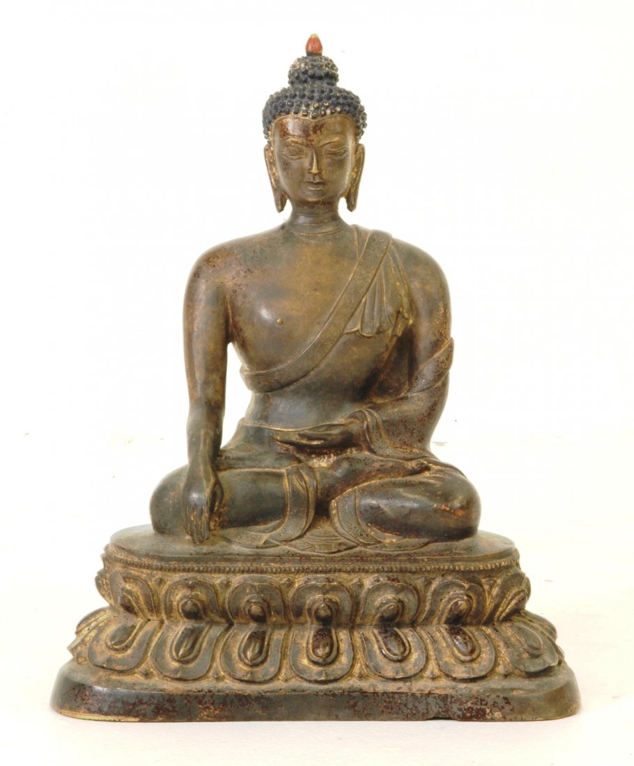 LARGE 15"  KANGXI BRONZE BUDDHA OF AVALOKITESHVARA (1 of 10)