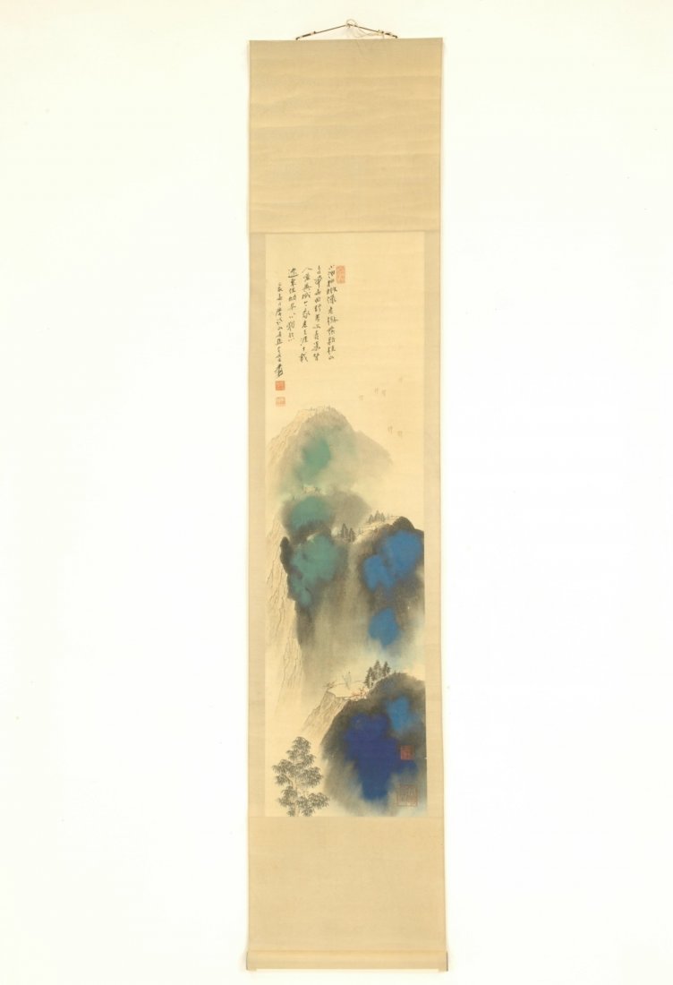 CHINESE WATERCOLOR SCROLL PAINTING OF BIRDS (1 of 4)