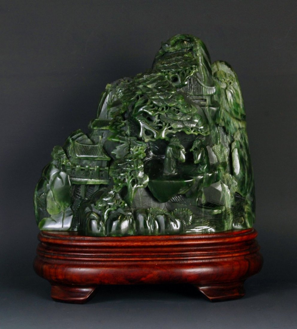 SPINACH-GREEN JADE BOULDER MOUNTAIN (1 of 8)