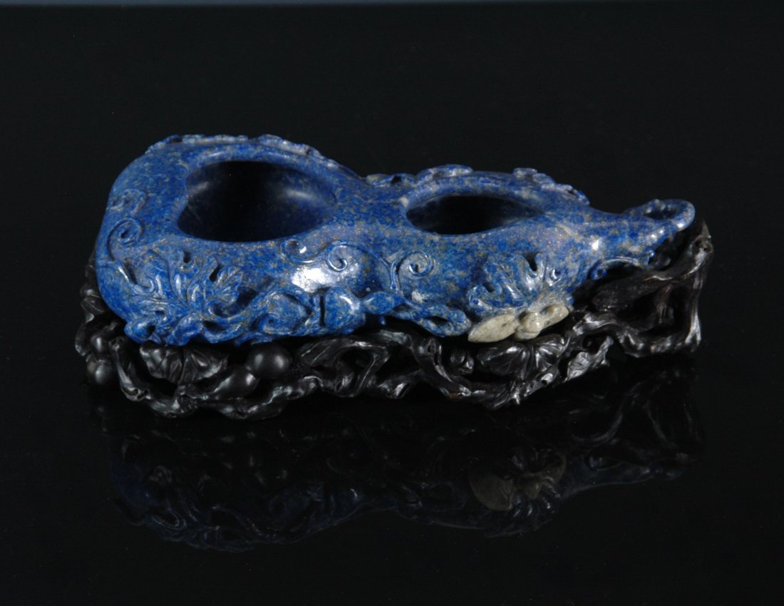 LAPIS-LAZULI DOUBLE GOURD BRUSH WASHER (1 of 8)
