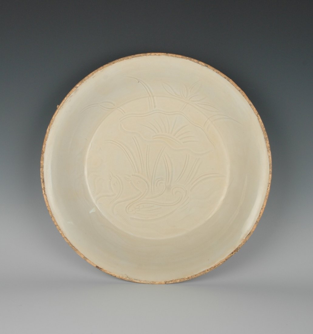 FINE SONG DYNASTY DING WARE DUCKS DISH (1 of 8)
