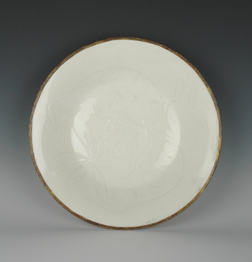 FINE DING WARE LOTUS DISH (1 of 9)