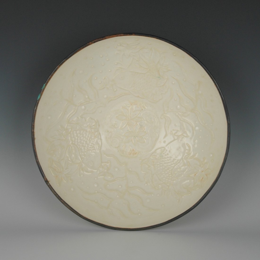 FINE DING WARE CARPS BOWL (1 of 6)