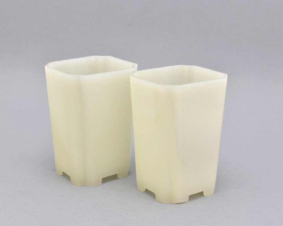 PAIR OF SQUARE LIBATION CUPS (1 of 10)