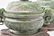 PAIR OF SPINACH-GREEN JADE COVERED CENSER ON STANDS - 10