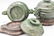 PAIR OF SPINACH-GREEN JADE COVERED CENSER ON STANDS - 5