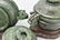 PAIR OF SPINACH-GREEN JADE COVERED CENSER ON STANDS - 6