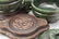 PAIR OF SPINACH-GREEN JADE COVERED CENSER ON STANDS - 8