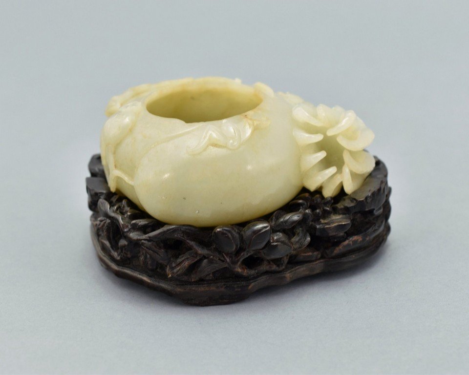 PEACH & BUDDHA HAND CITROEN JADE BRUSH WASHER (1 of 10)