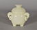 FINE CARVED WHITE JADE COVERED TRIPOD CENSER - 2