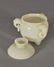FINE CARVED WHITE JADE COVERED TRIPOD CENSER - 6