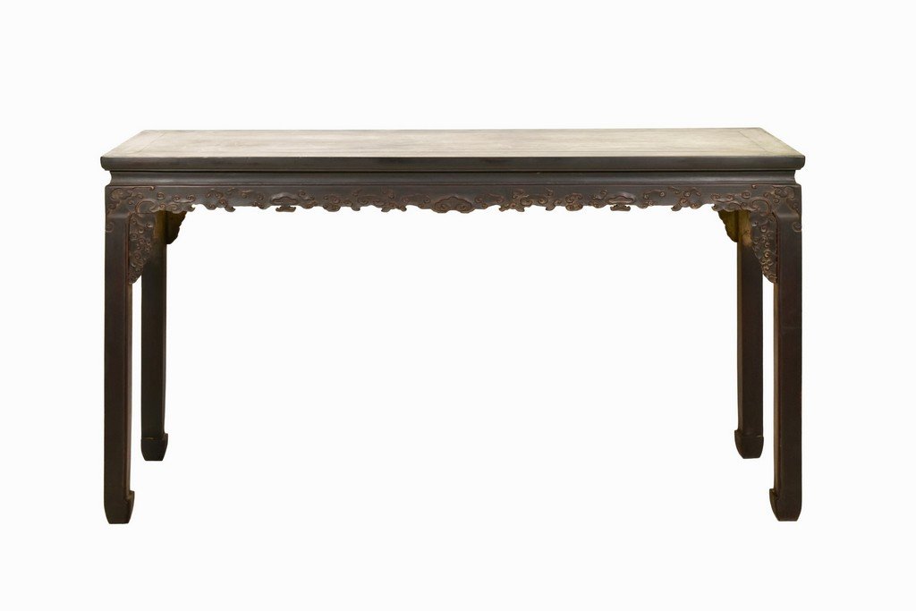 CARVED CHINESE ZITAN WAISTED  ALTAR TABLE (1 of 10)