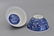 PAIR OF COBALT BLUE DOUBLE DRAGON PORCELAIN BOWLS - 3