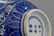 PAIR OF COBALT BLUE DOUBLE DRAGON PORCELAIN BOWLS - 7