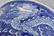PAIR OF COBALT BLUE DOUBLE DRAGON PORCELAIN BOWLS - 9