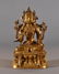 CHINESE MING DYNASTY GILT BRONZE BUDDHA - 9