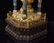 RARE GILT BRONZE CLOISONNE & JADE PAGODA INCENSE BURNER - 4