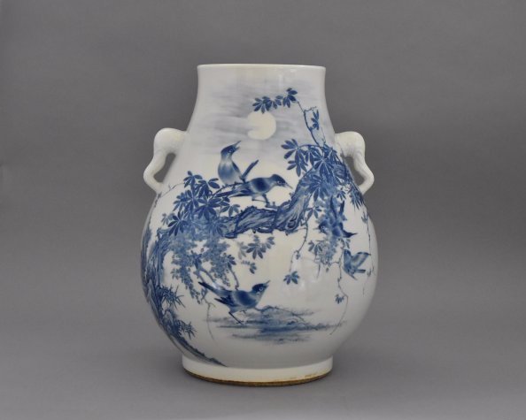 LARGE WANGBU ZUN VASE W/ ELEPHANT EARS (1 of 10)