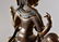 QING DYNASTY GILT BRONZE BUDDHA FIGURE RIDING BIRD - 9