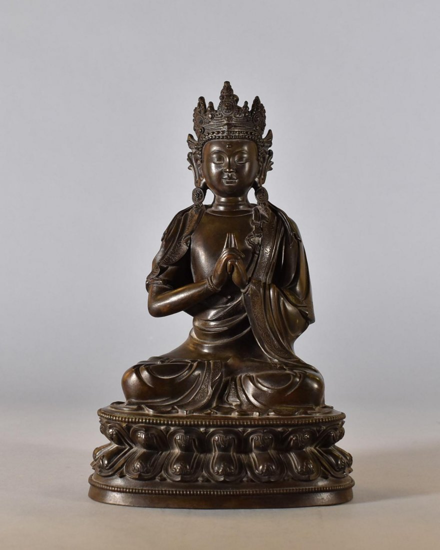 BRONZE SEATED AKSHOBYA BUDDHA (1 of 8)