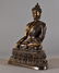 15" LARGE GILT BRONZE SEATED BUDDHA, KANGXI MARK - 2