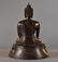 15" LARGE GILT BRONZE SEATED BUDDHA, KANGXI MARK - 3