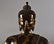 15" LARGE GILT BRONZE SEATED BUDDHA, KANGXI MARK - 6