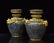 PAIR OF GILT BRONZE DRAGON AND CLOISONNE VASES - 2