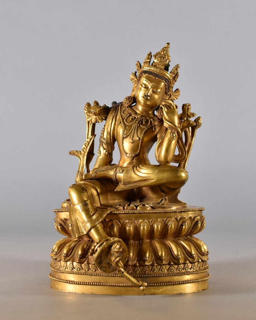 MING GILT BRONZE BUDDHA (1 of 10)