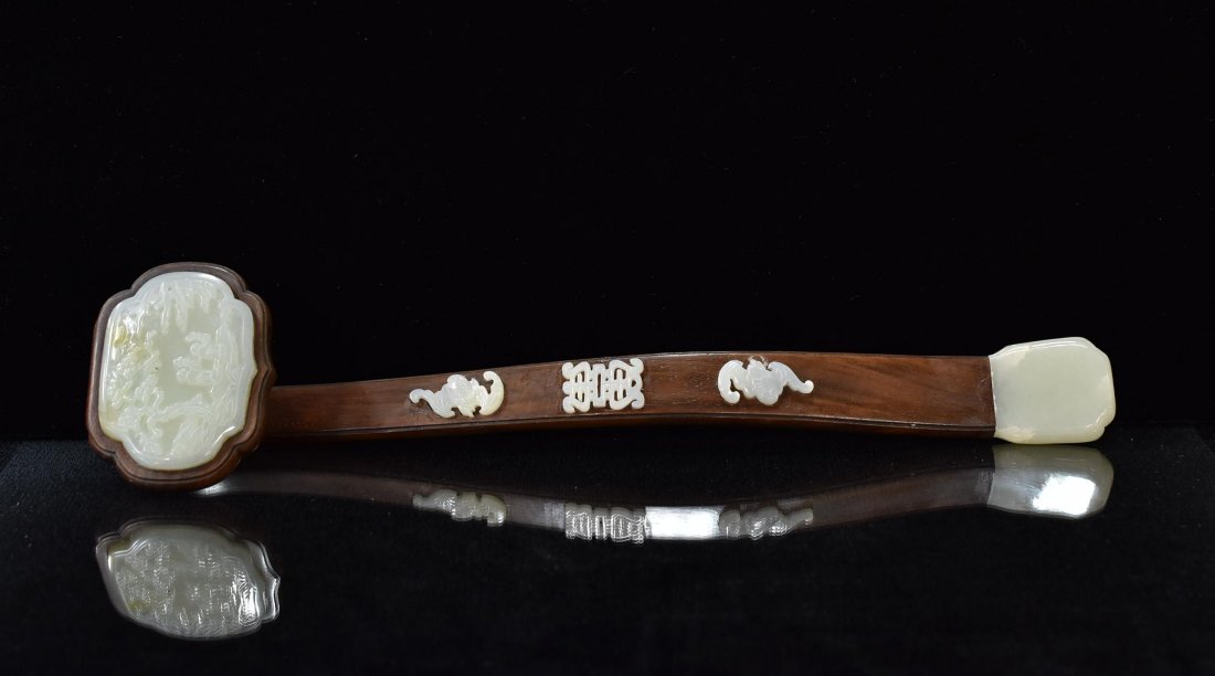 CARVED JADE ZITAN RUYI SCEPTERS (1 of 10)