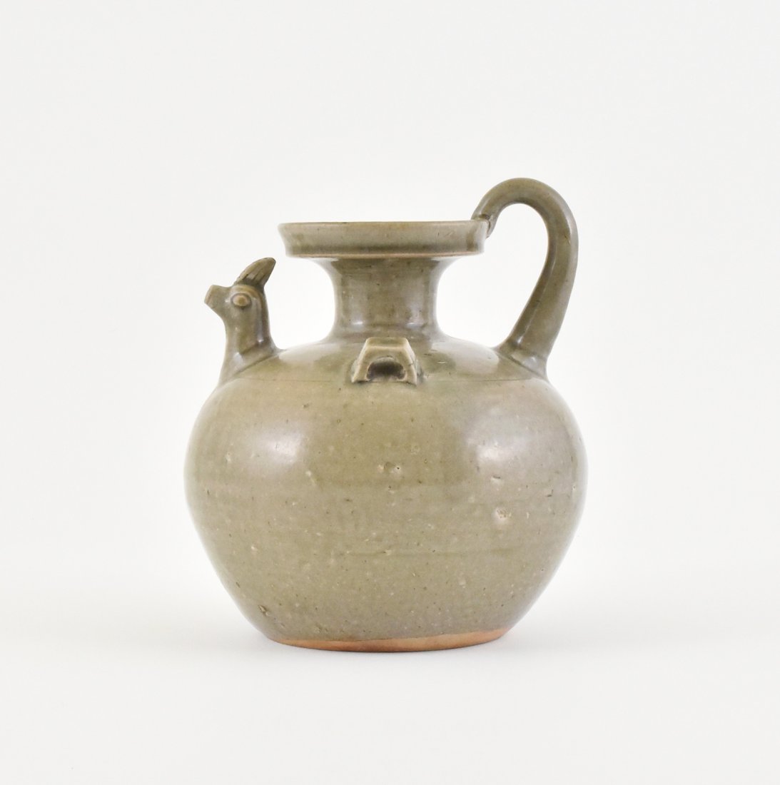CHINESE YUE WARE WATER JUG IN ROOSTER SHAPED (1 of 10)