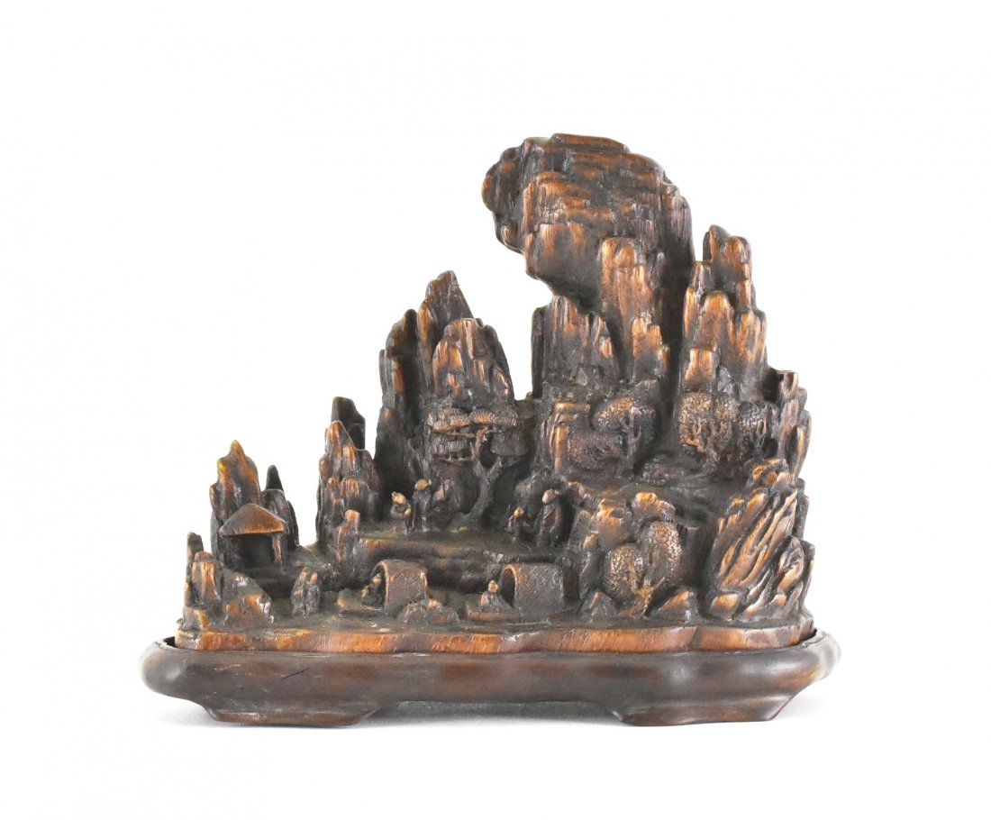 CARVED CHENXIANG WOOD OF MOUNTAIN SCENERY (1 of 10)