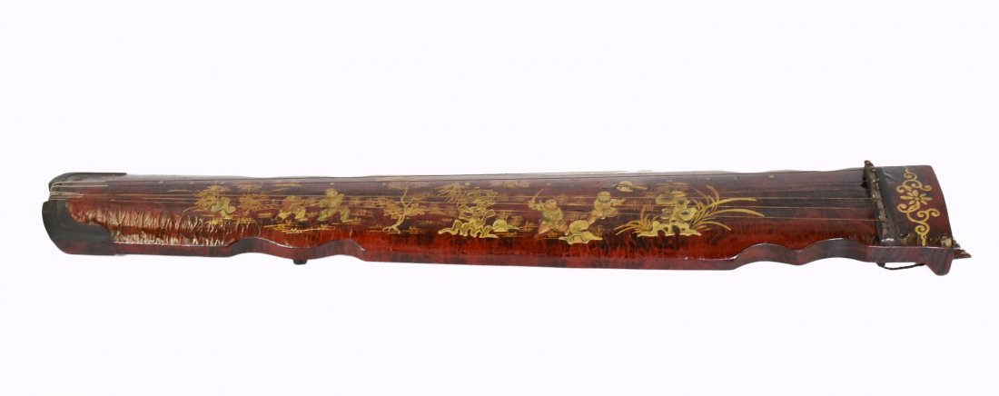 ANTIQUE CHINESE LACQUERED MUSICAL INSTRUMENT (1 of 10)