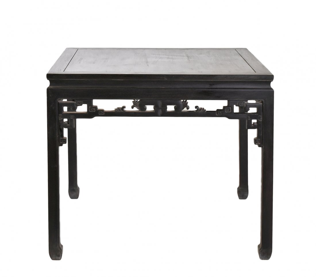 A ZITAN WAISTED SQUARE CORNER-LEG TABLE, FANGZHUO (1 of 10)