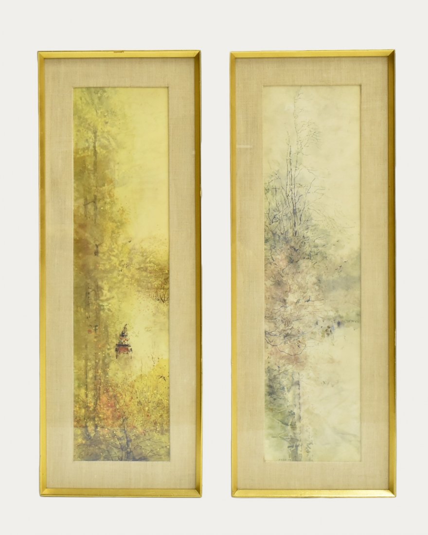 PAIR OF PRINTS , CHEN CHI FRAMED (1 of 9)