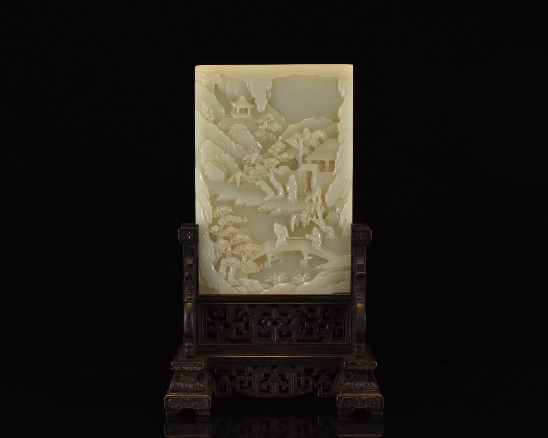 CHINESE JADE TABLE SCREEN (1 of 9)