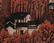 LI KE RAN (1907-1989), RED AUTUMN FOREST, FRAMED - 6