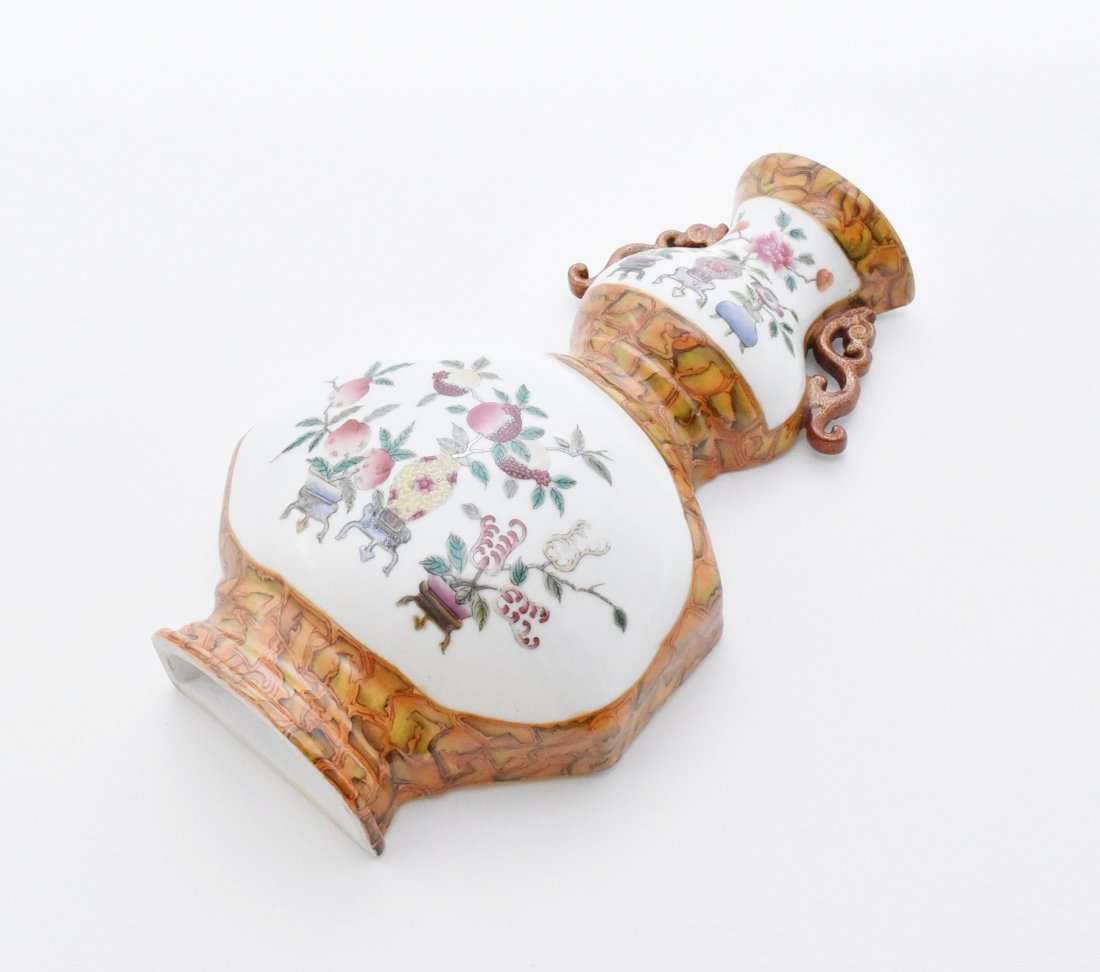 DOUBLE GOURD SHAPED WALL PLAQUE IN PUDDINGSTONE DIAPER (1 of 10)