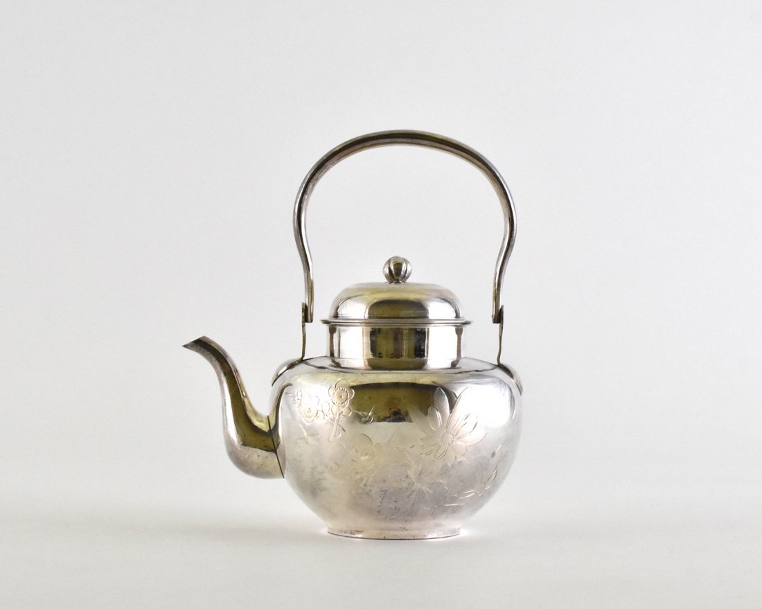 JAPANESE SILVER TEA POT (1 of 6)