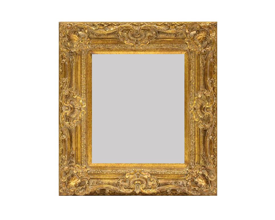 GILT WOODEN FRAME MIRROR (1 of 7)