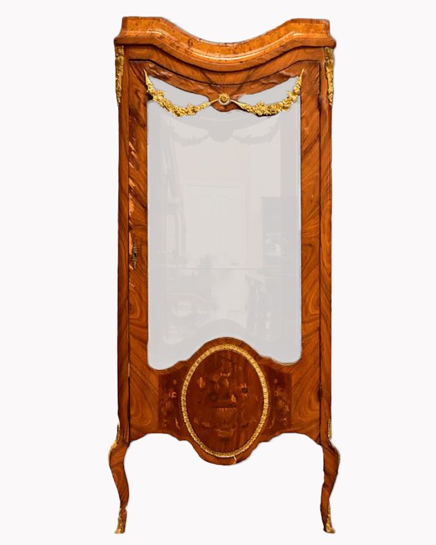 FRENCH MARQUETRY VITRINE (1 of 1)