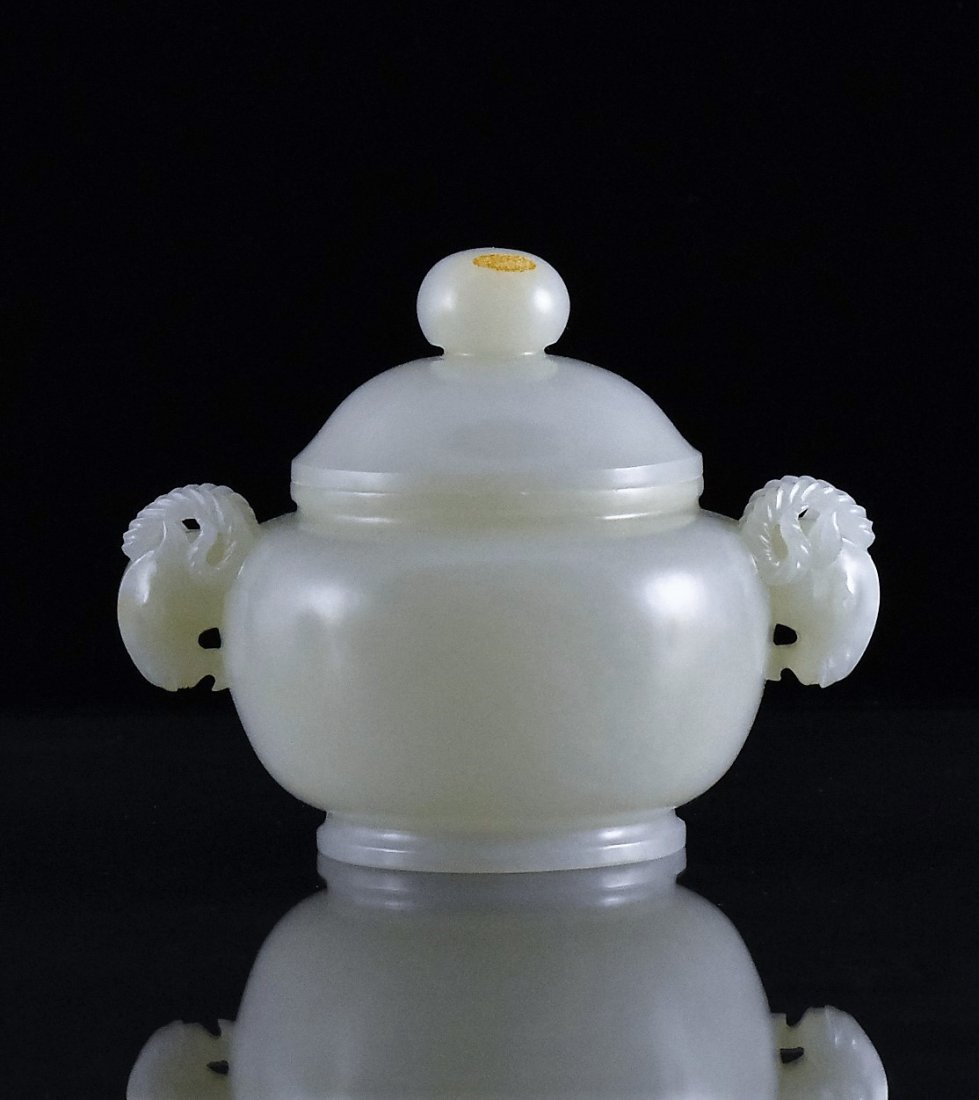 JADE COVERED CENSER WITH SHEEP HANDLES (1 of 10)