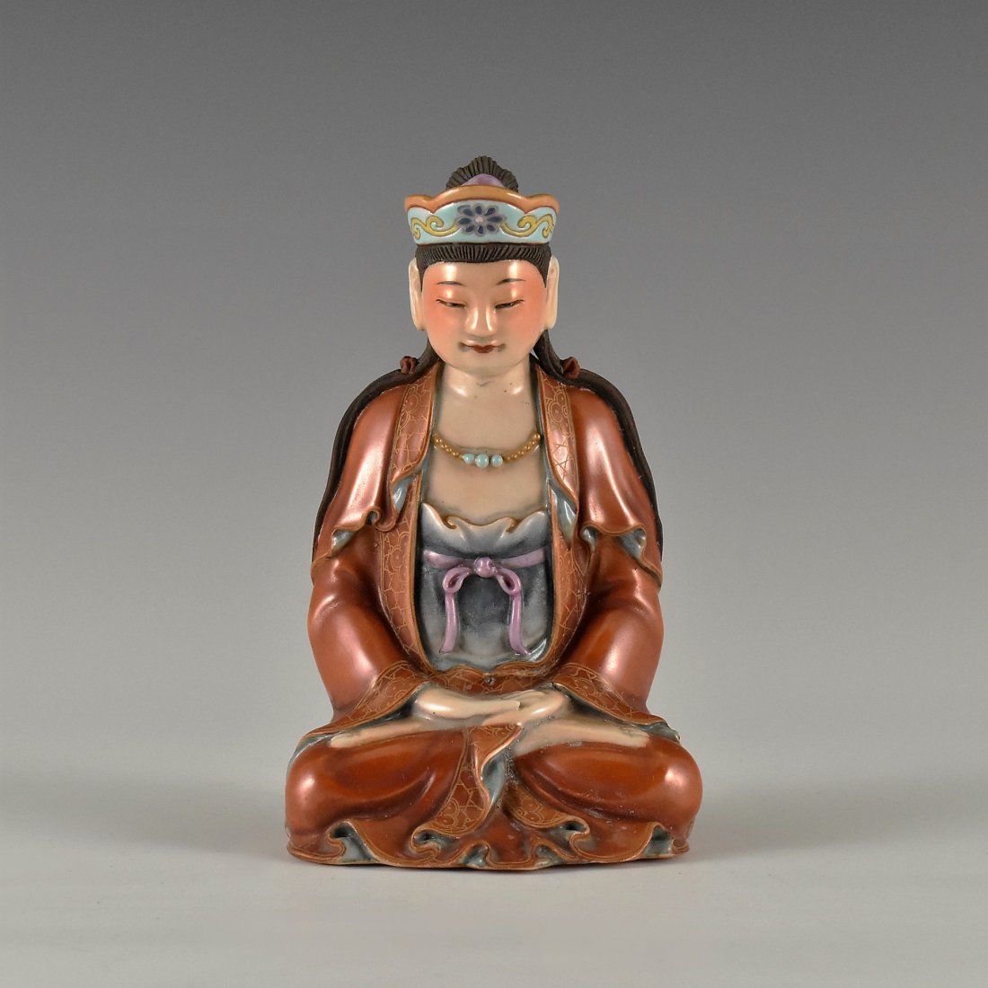 QING DYNASTY FAMILLE ROSE PORCELAIN BUDDHA (1 of 10)