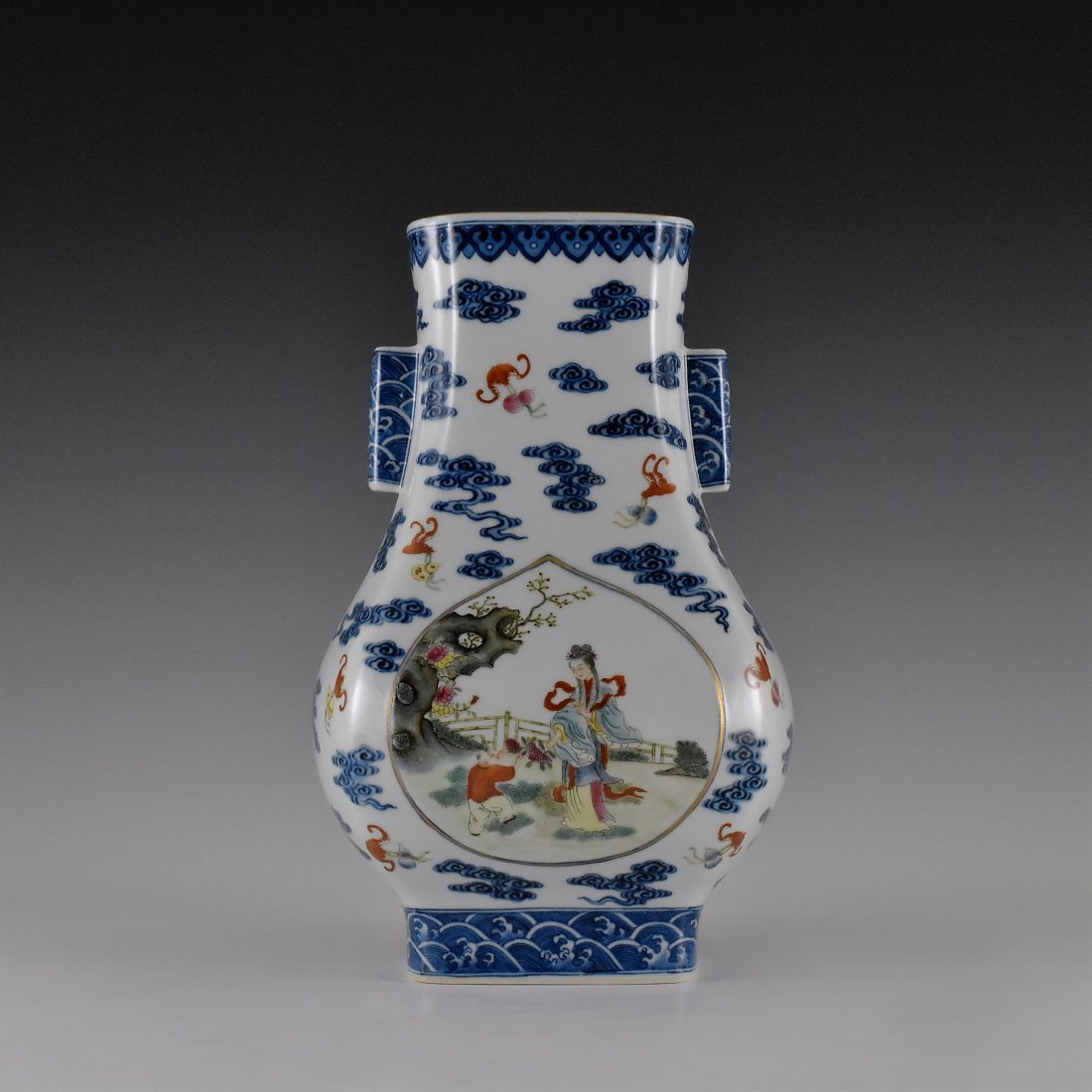 CHINESE FAMILLE ROSE PORCELAIN ZUN VASE (1 of 10)